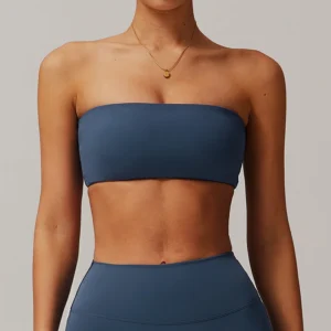 Custom Bare Feel Bandeau Sports Bra Secure Coverage Top