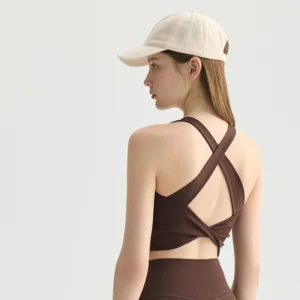Custom Twist Cross Back Yoga Bra