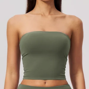 Custom Strapless Sports Bra Quick Dry Yoga Workout Top