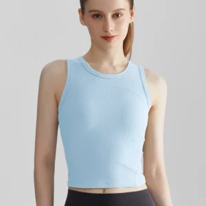 Custom Longline Workout Tank With Fixed Pads