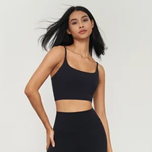 Custom Square-Neck Padded Yoga Bra for Training