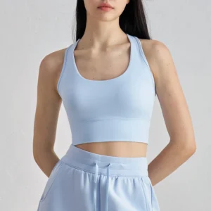 Custom U-Neck Racerback Sports Bra With Anti-Bounce Support