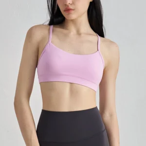Custom Slim-Fit Strappy Sports Bra for Yoga Training