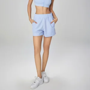 Custom Cooling Yoga Shorts Side Slit With Pockets