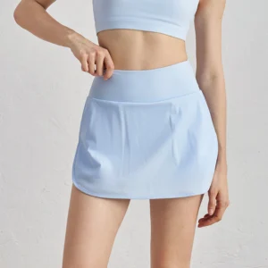 Custom High Waist Yoga Skirt Sun Protection Stretch