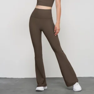 Custom Waist-Cinching High-Waist Bootcut Leggings Fitness