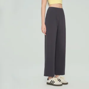 Custom Loose Fit Yoga Pants Quick Dry Back Pocket