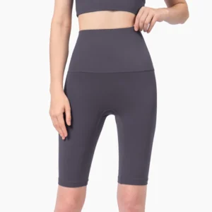 Custom High Waist Naked Feel Biker Shorts Seamless Fit
