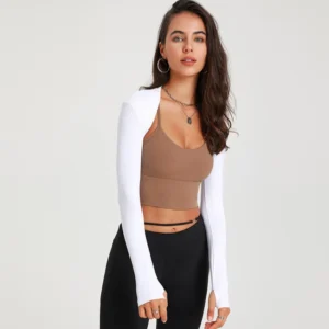 Custom Long Sleeve Shrug Cover-Up Yoga
