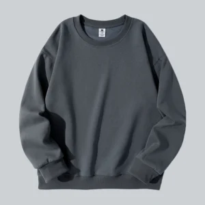 Custom Heavyweight Solid Sweatshirt Unisex Cotton Blend Sportswear