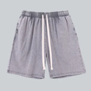 Custom 250G Washed Cotton Shorts High Street Fit