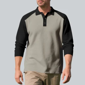 Custom Colorblock Collared Polo Shirt for Men