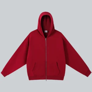 Custom 420G French Terry Zip Hoodie Men Streetwear