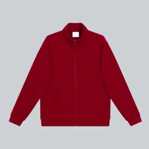 Custom 380G Contrast Double Zip Stand Collar Sweatshirt