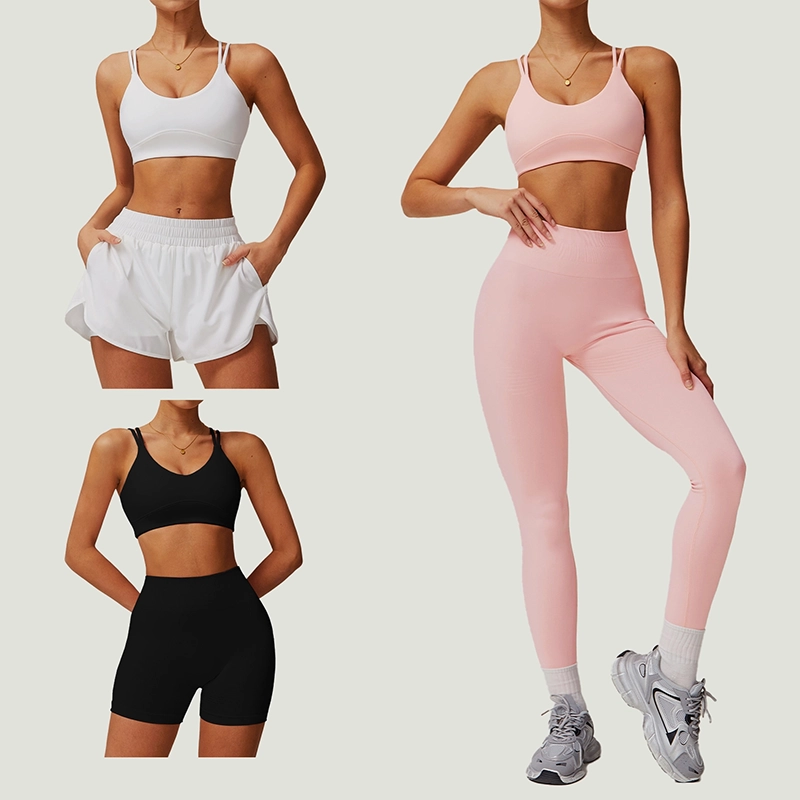 Cross Back Quick Dry Yoga Running Set - Image 2