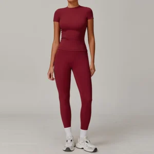 Brushed High Waist Yoga Fitness Set