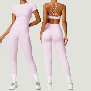 Zip Long Sleeve Yoga Set for Intense Training